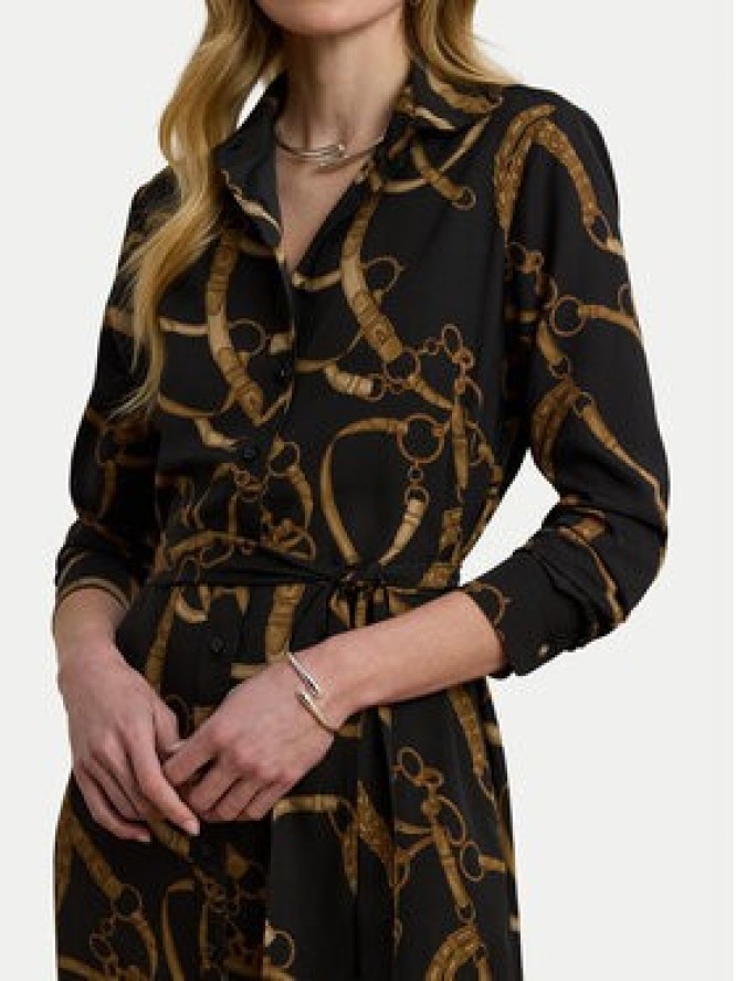 LAUREN RALPH LAUREN Sukienka koszulowa 200978812001 Czarny Straight Fit