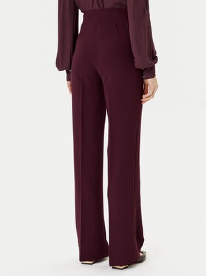 TWINSET Spodnie palazzo 252TP2281 Bordowy Wide Leg