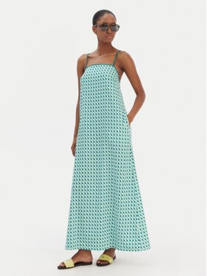 Seafolly Sukienka letnia Sorrento 55657-DR Zielony Regular Fit