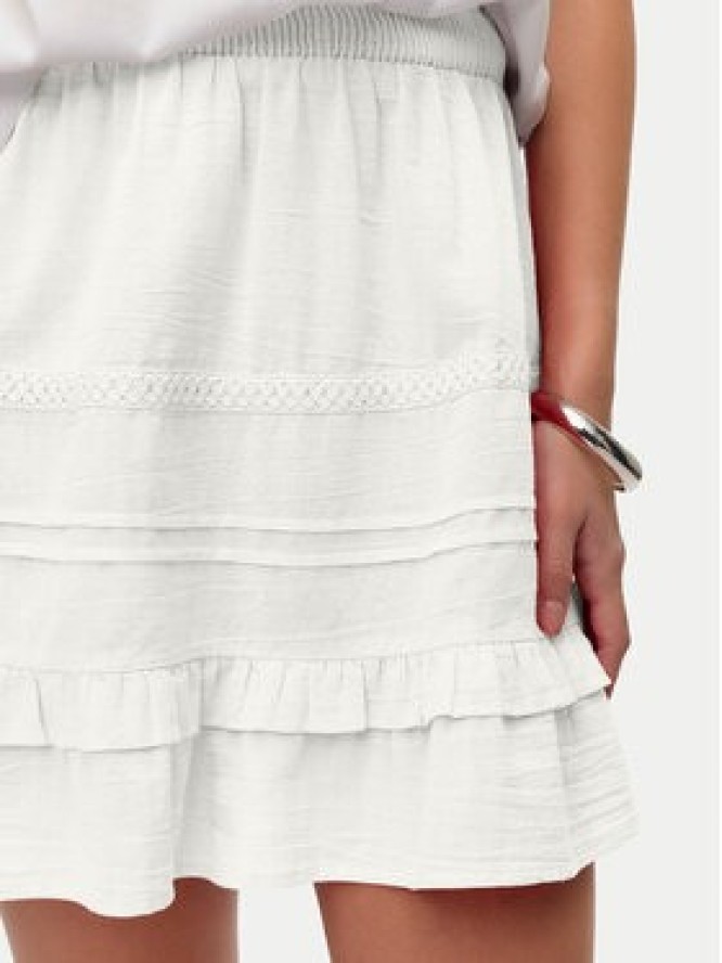 Vero Moda Spódnica mini Pretty 10325239 Biały Regular Fit