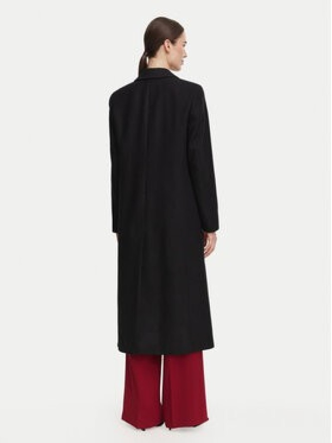 HUGO Płaszcz wełniany Mojeni 50569838 Czarny Relaxed Fit