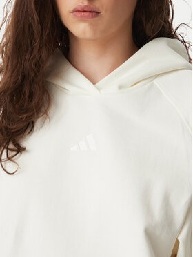 adidas Bluza Kit Small Logo Hoodie KV9792 Kremowy Regular Fit