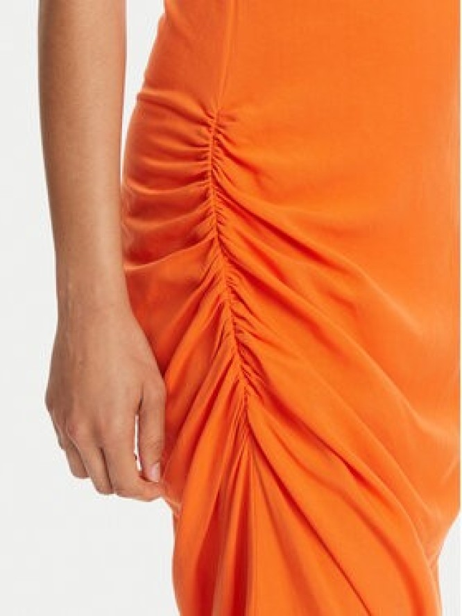 Versace Jeans Couture Sukienka koktajlowa 78HAO903 Pomarańczowy Slim Fit