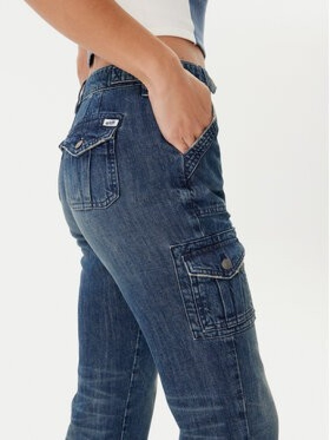 Guess Jeansy W5YA2D D5R0D Granatowy Straight Leg