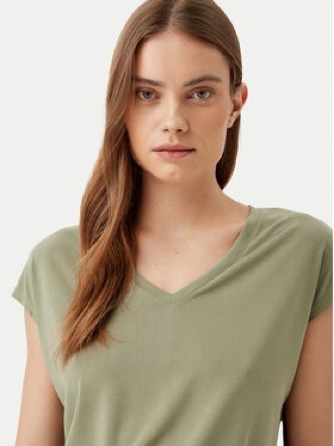 Vila T-Shirt Modala 14074847 Zielony Regular Fit