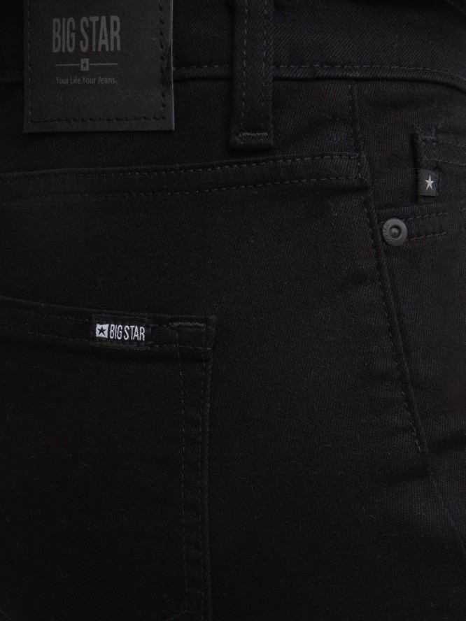 Jeansy damskie slim z wysokim stanem czarne Kitty High Waist 915