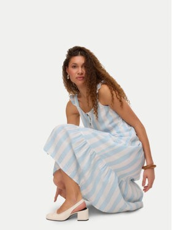 Vero Moda Sukienka letnia Linn 10322614 Błękitny Regular Fit