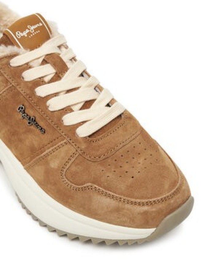 Pepe Jeans Sneakersy Kimi Block W PLS600022 Brązowy