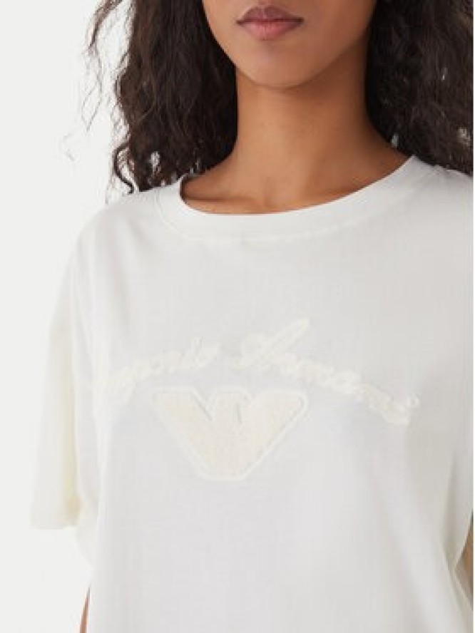 Emporio Armani Sukienka codzienna EW004078 AF20244 U1131 Biały Regular Fit