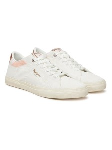 Pepe Jeans FOOTWEAR Sneakersy "Kenton" w kolorze kremowo-jasnobrązowym rozmiar: 39
