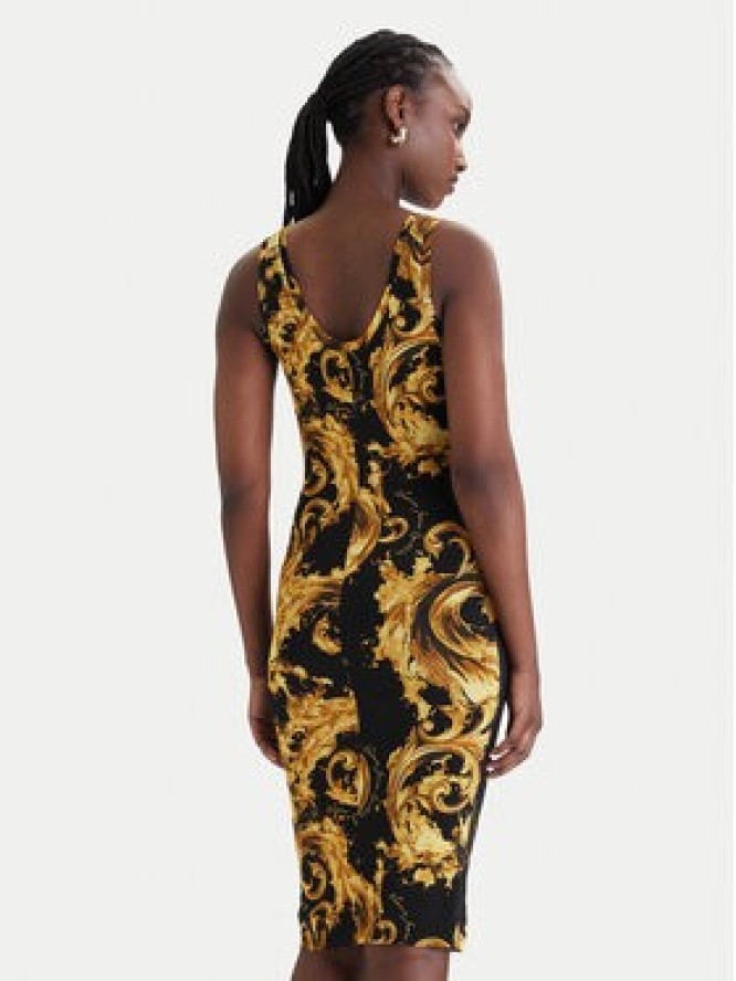 Versace Jeans Couture Sukienka codzienna 80HAO946 JS533 Czarny Slim Fit