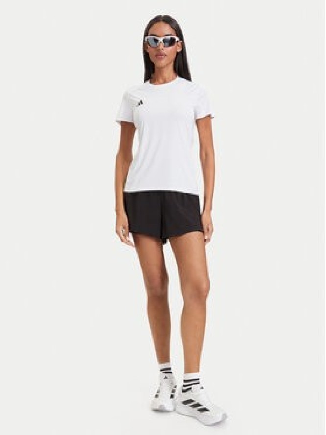 adidas Koszulka techniczna Adizero Essentials Running IN1173 Biały Slim Fit