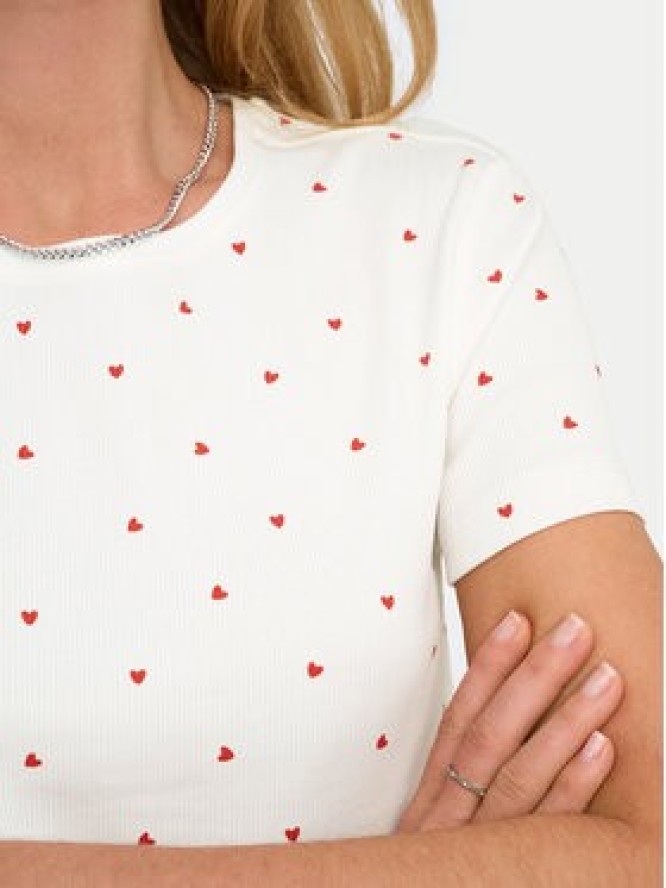 ONLY T-Shirt Fenja 15347986 Biały Slim Fit