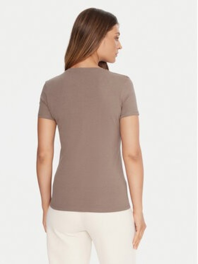 Guess T-Shirt O5RI01 KBBU1 Beżowy Regular Fit