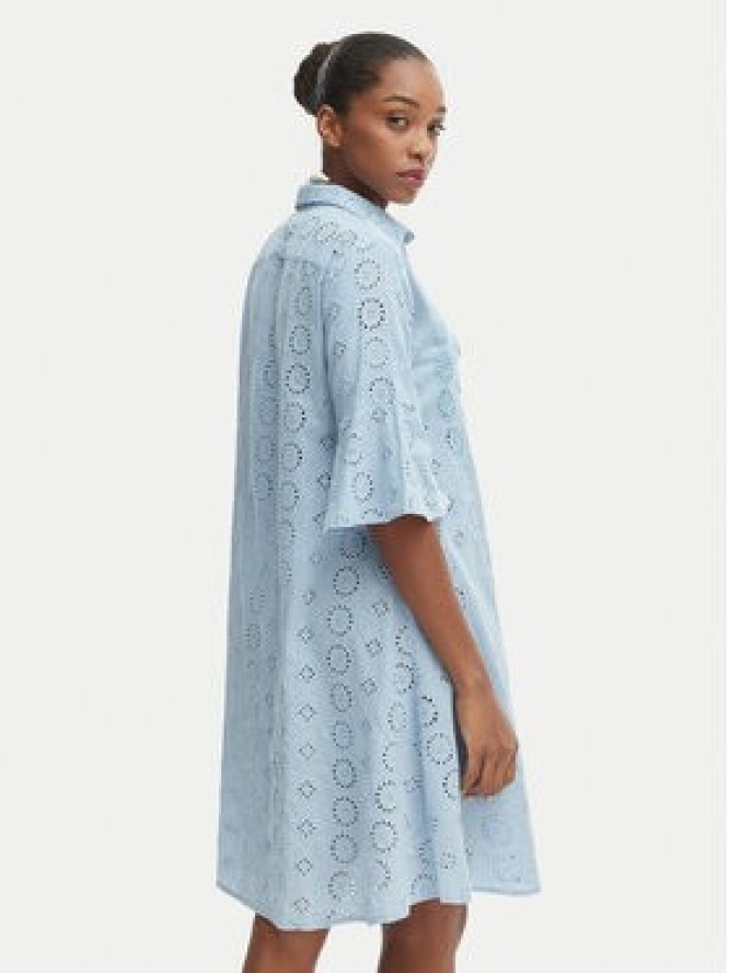 Iconique Sukienka koszulowa IC25-006 Niebieski Relaxed Fit