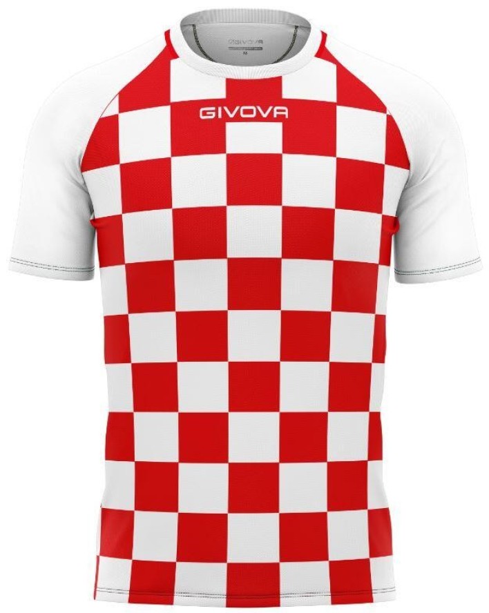 Koszulka sportowa Givova Dama biało-czerwona