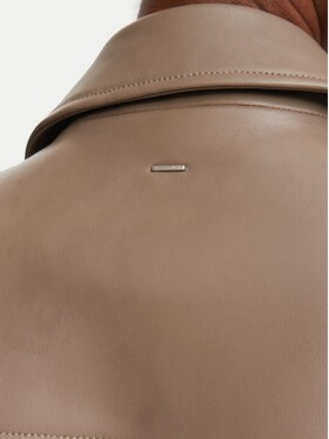 BOSS Kurtka skórzana Sayuri 50548471 Brązowy Regular Fit
