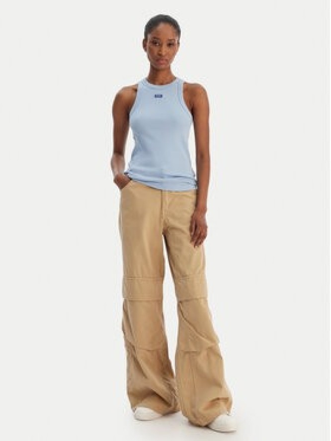 HUGO Top Easy 50508857 Błękitny Slim Fit