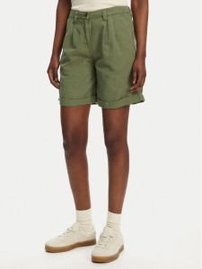 Robe di Kappa Szorty materiałowe Yvonne Light Linnen 62124LW Zielony Regular Fit