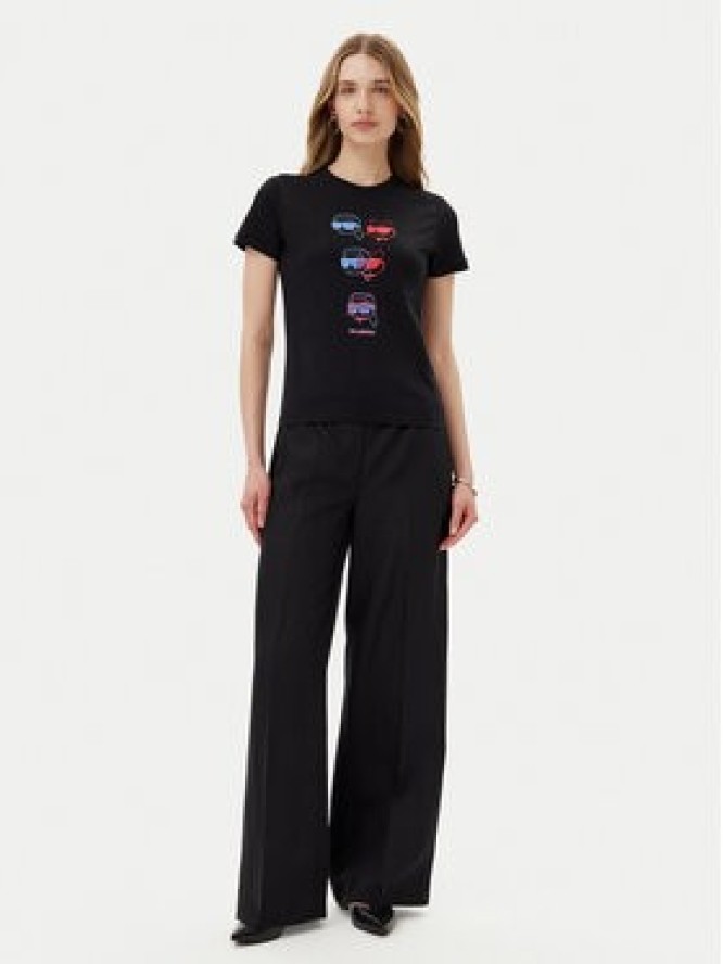 KARL LAGERFELD T-Shirt A2W17112 Czarny Regular Fit