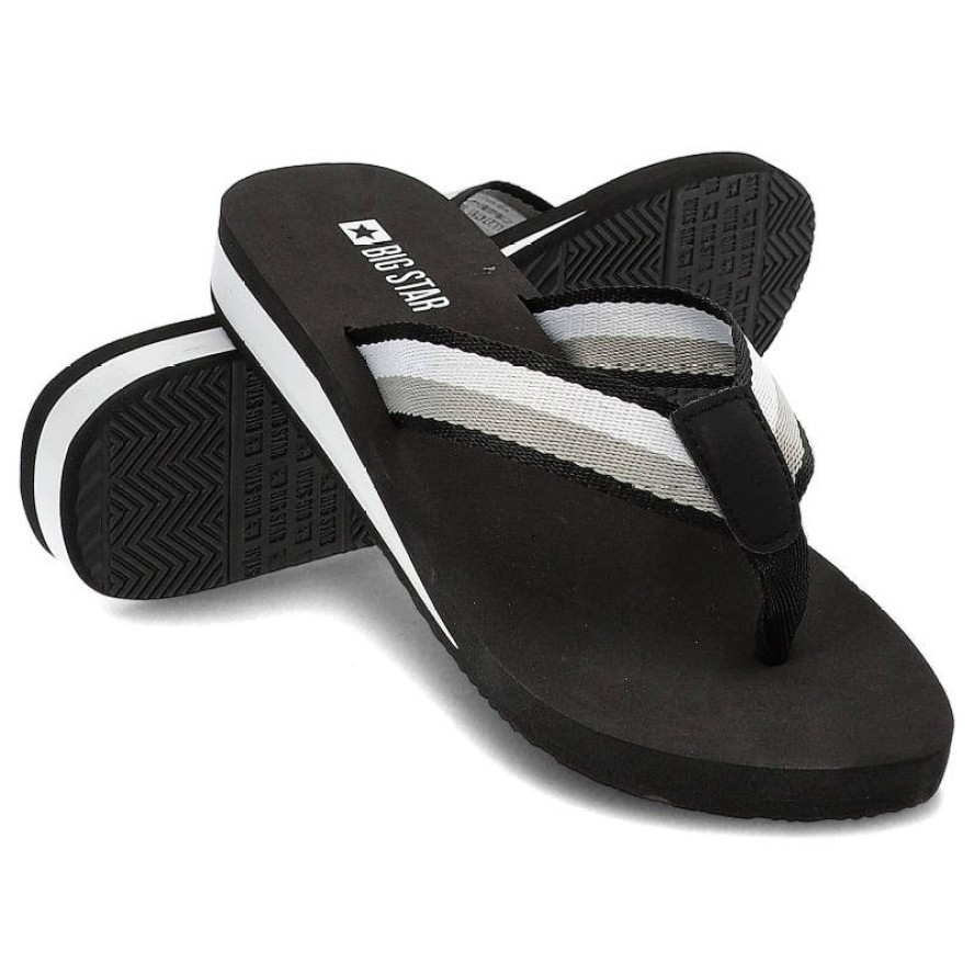 Czarne Japonki Big Star Wygodne Buty Damskie
