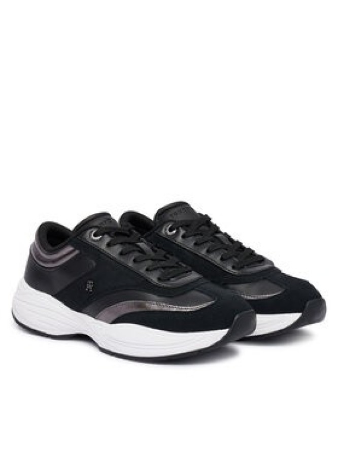 Tommy Hilfiger Sneakersy Th Modern Sporty Runner Leather FW0FW09590 Czarny