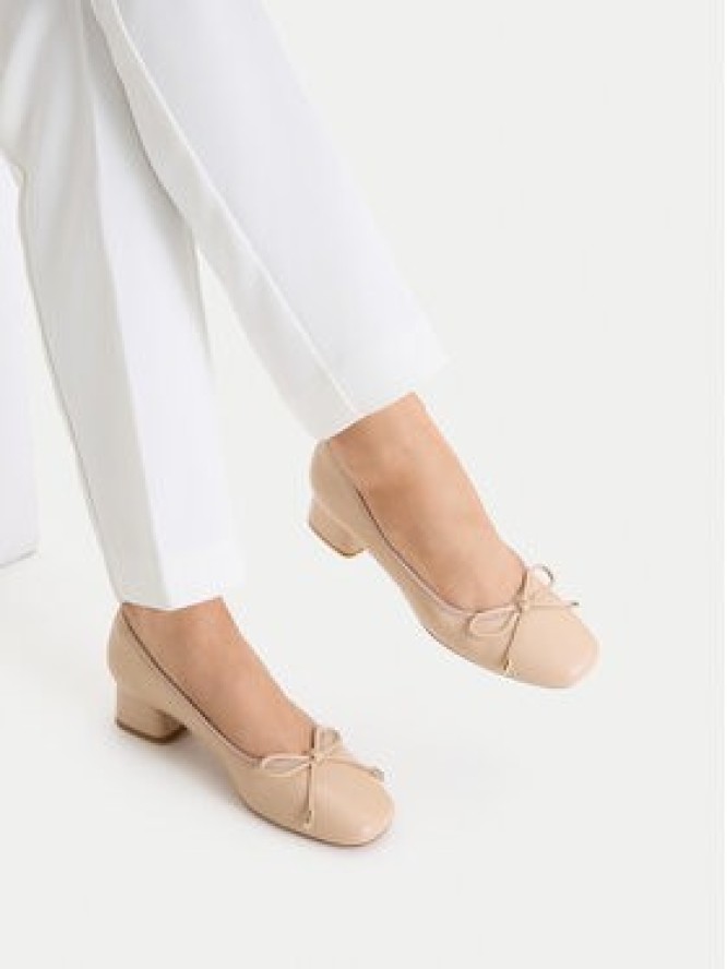 GINO ROSSI Czółenka C-XRY0508 Beżowy