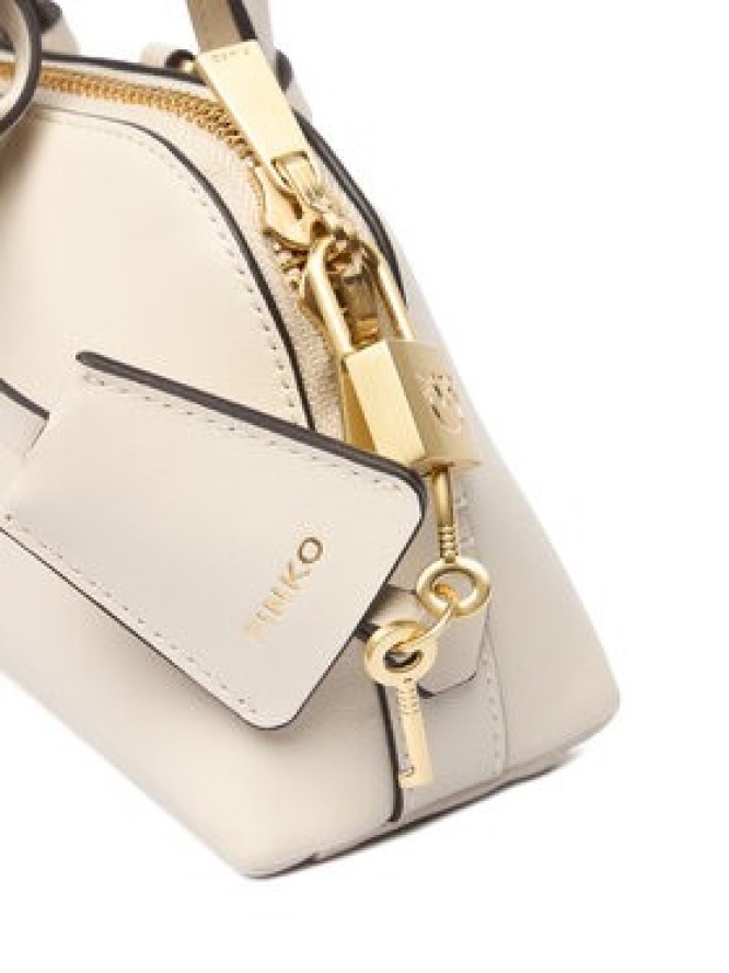 PINKO Torebka Bowling Bag Baguette AI 25-26 PLTT 105334 A0QO Écru