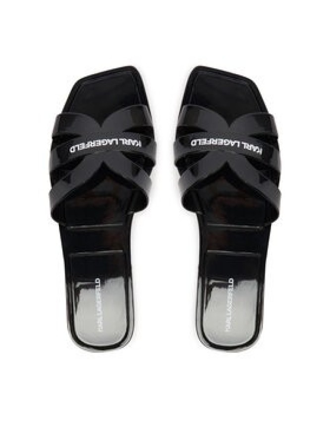 KARL LAGERFELD Klapki Jelly IV KL80025S Czarny