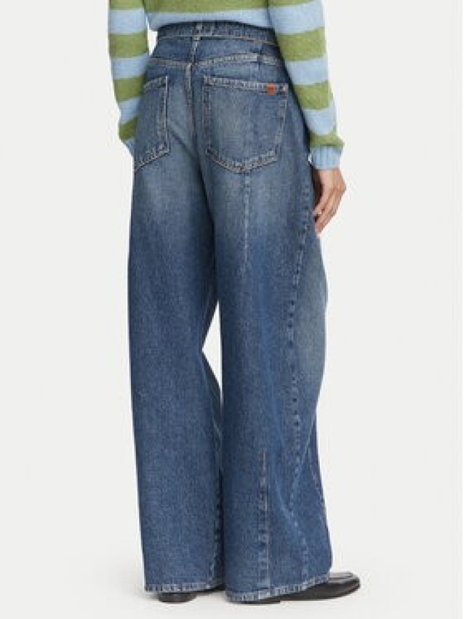 Weekend Max Mara Jeansy Madia 2625186081 Granatowy Wide Leg