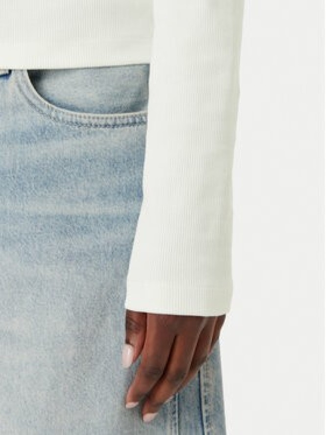 Calvin Klein Jeans Golf LV047D203G Biały Slim Fit