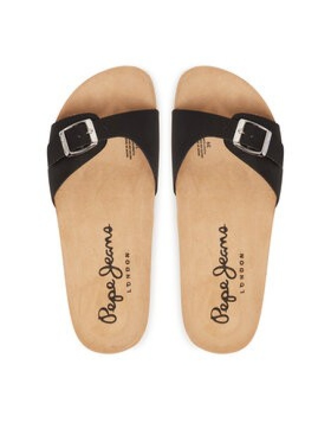 Pepe Jeans Klapki PLS90616 Czarny