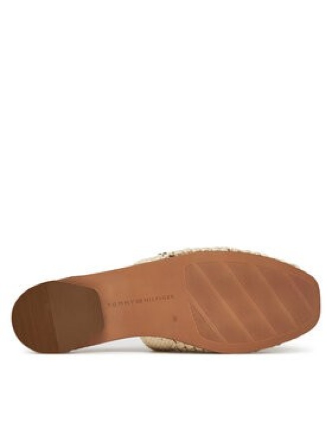 Tommy Hilfiger Klapki Crochet Mule FW0FW08413 Écru