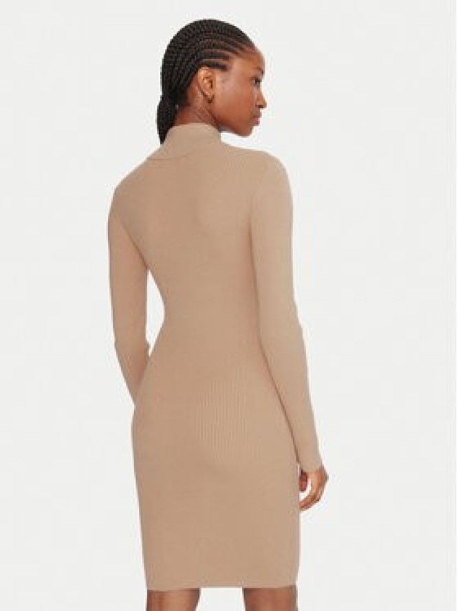 Guess Sukienka codzienna W5BK45 Z0572 Beżowy Slim Fit