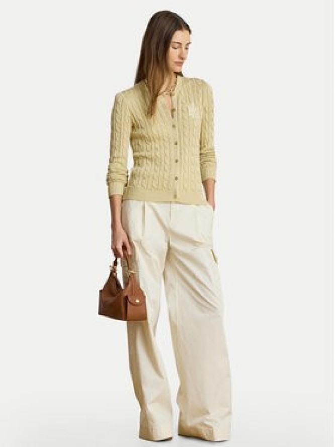LAUREN RALPH LAUREN Kardigan Cable 200P14040501 Beżowy Regular Fit