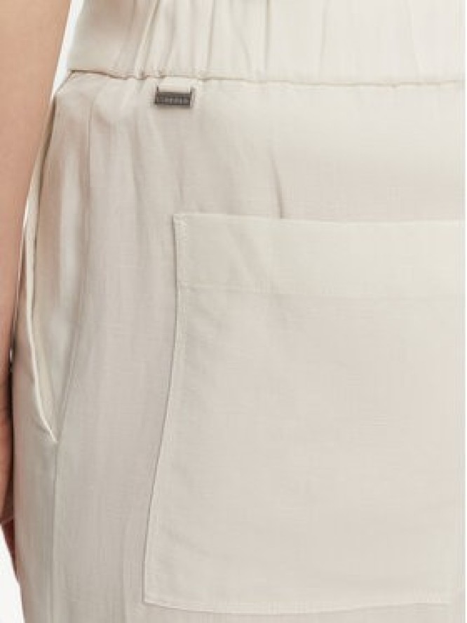 Calvin Klein Spodnie palazzo K20K208381 Beżowy Wide Leg