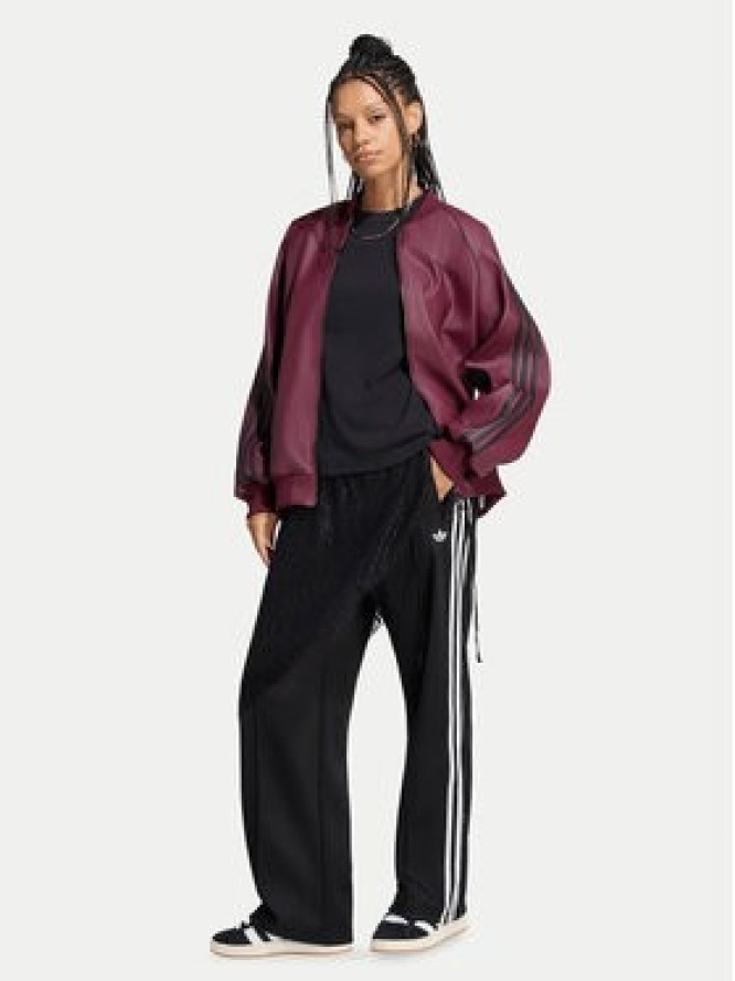 adidas Spodnie dresowe 2In1 Firebird Loose Track Trousers With Lace Skirt LG4271 Czarny Relaxed Fit