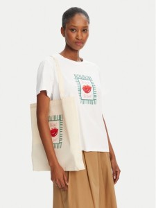 Marella T-Shirt Cappero 2515971052 Biały Regular Fit