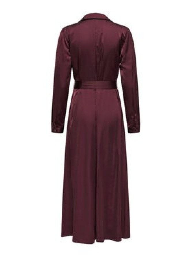 ONLY Sukienka koszulowa Mika 15361725 Bordowy Regular Fit