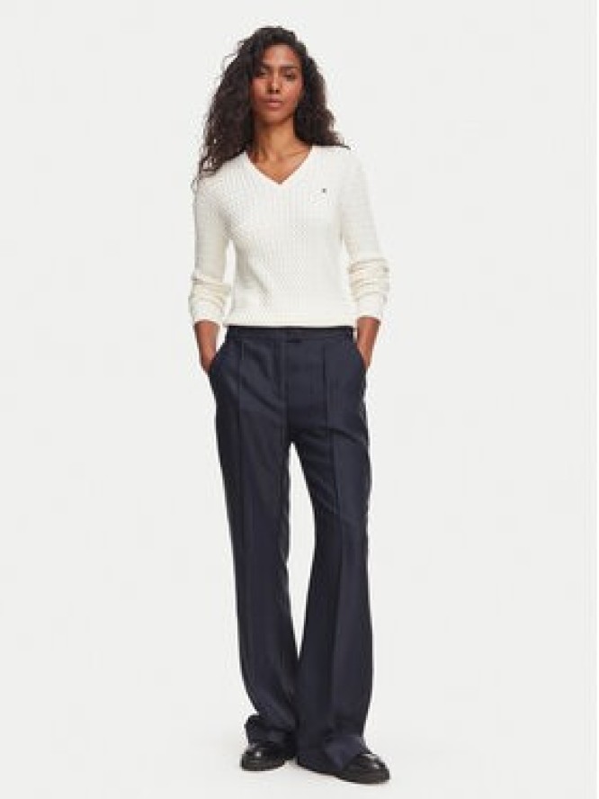 Tommy Hilfiger Sweter WW0WW44987 Kremowy Regular Fit