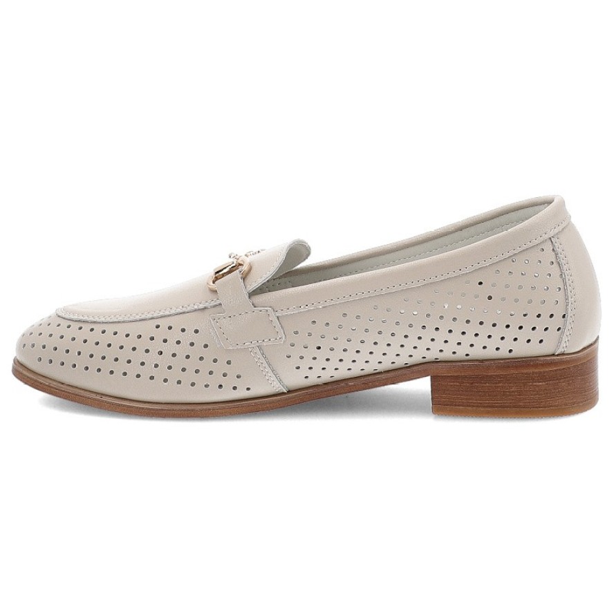 Beżowe Półbuty S.Barski Obuwie Damskie Na Obcasie