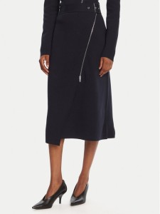 BOSS Spódnica midi Feliora 50542878 Granatowy Regular Fit