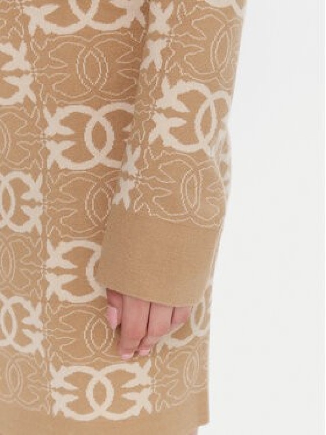 PINKO Kardigan Found Someone 106043 A2YD Beżowy Regular Fit