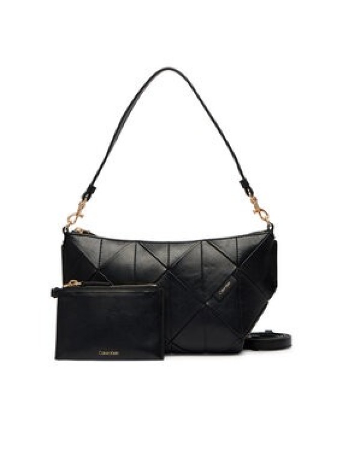 Calvin Klein Torebka Woven LV04F3546G Czarny