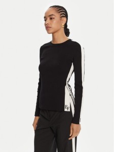 Elisabetta Franchi Sweter MK-03S-56E2-V320 Czarny Regular Fit