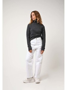AUTHENTIC CASHMERE Kaszmirowy golf "Linda" w kolorze szarym rozmiar: L