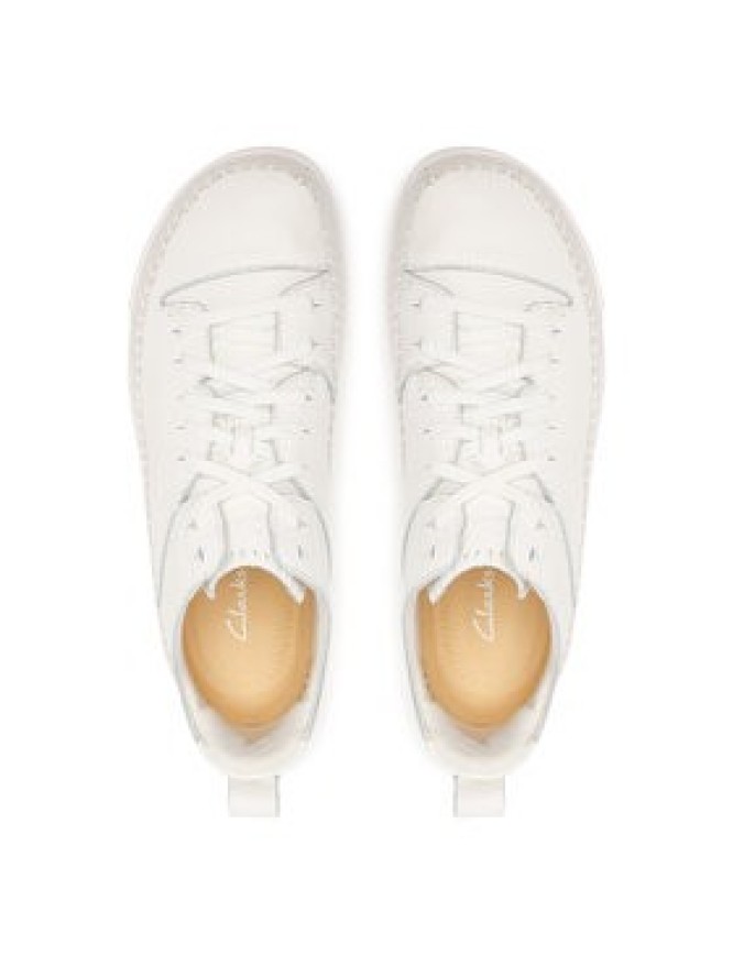 Clarks Sneakersy Trigenic 2 Flex 26188582 Biały