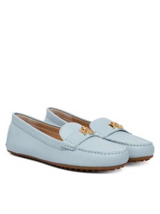 LAUREN RALPH LAUREN Mokasyny 802852847029 Niebieski jasny