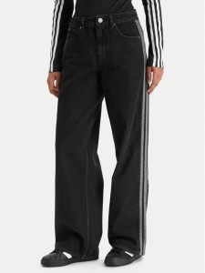 adidas Jeansy Firebird KD2909 Czarny Regular Fit