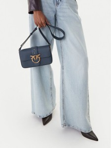 PINKO Torebka Love One Mini Slouchy Fl Al 25-26 104340 A2OX Granatowy